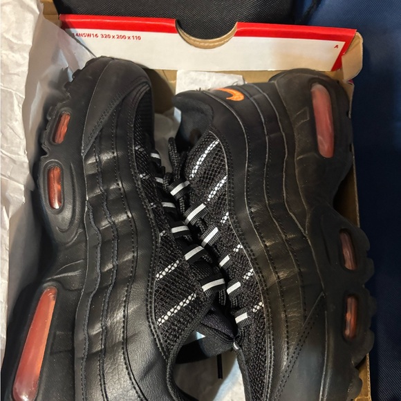 Nike Other - Nike Black and Orange Sneakers Air Max 95